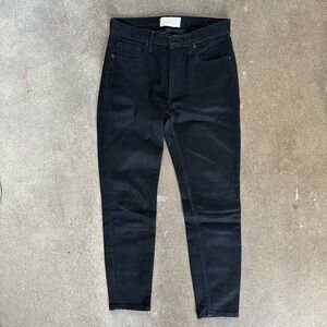 Everlane The Ankle Skinny Jean in Black Size 26 Denim Cotton Casual